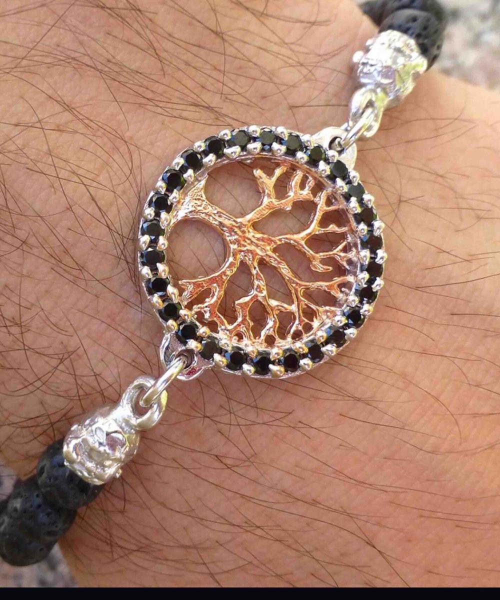 Bracciale Albero Della Vita BrADV06-N indossato