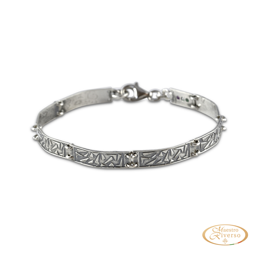 Bracciale uomo Italia in Argento