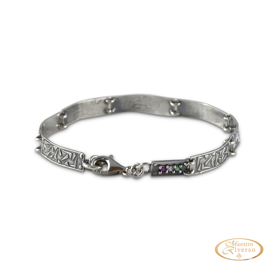 Bracciale uomo Italia in Argento