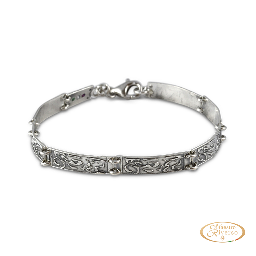 Bracciale uomo Italia in Argento