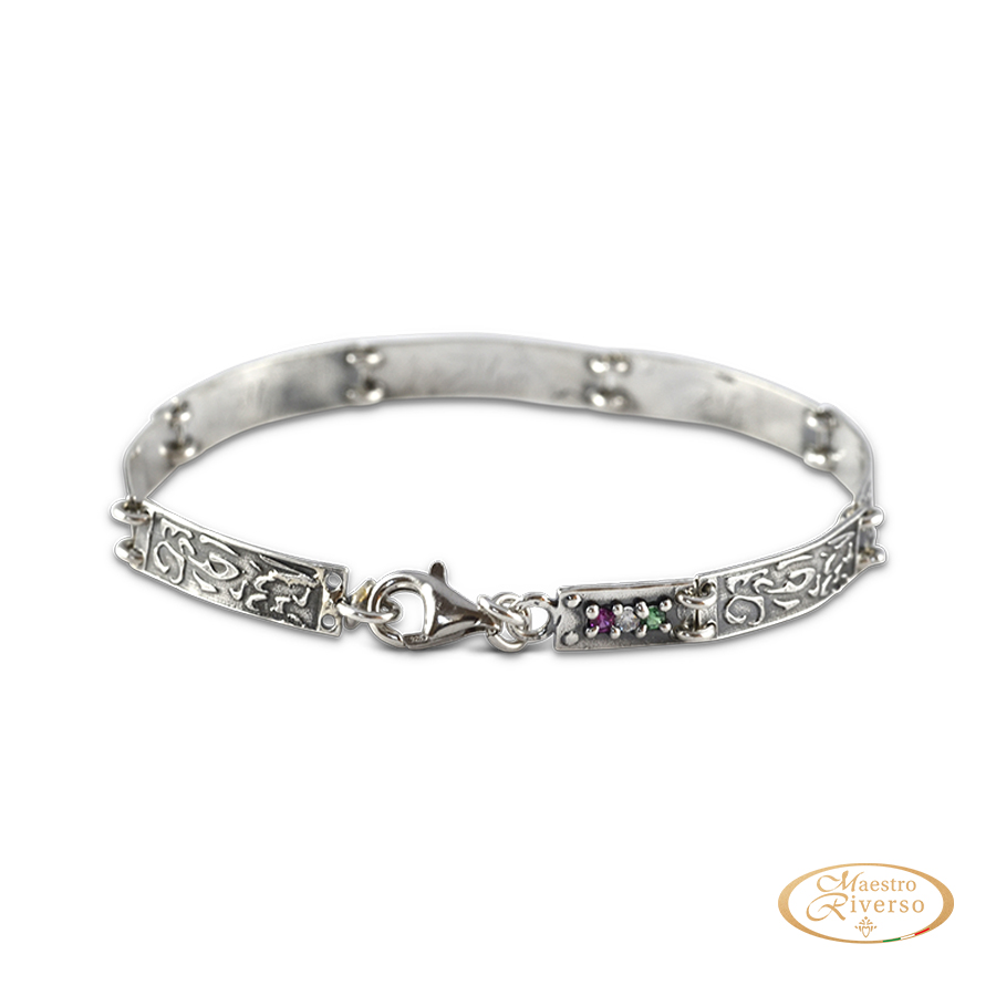 Bracciale uomo Italia in Argento