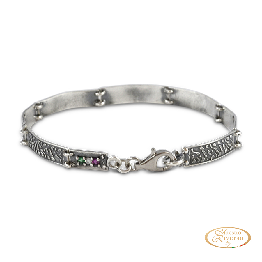 Bracciale uomo Italia in Argento