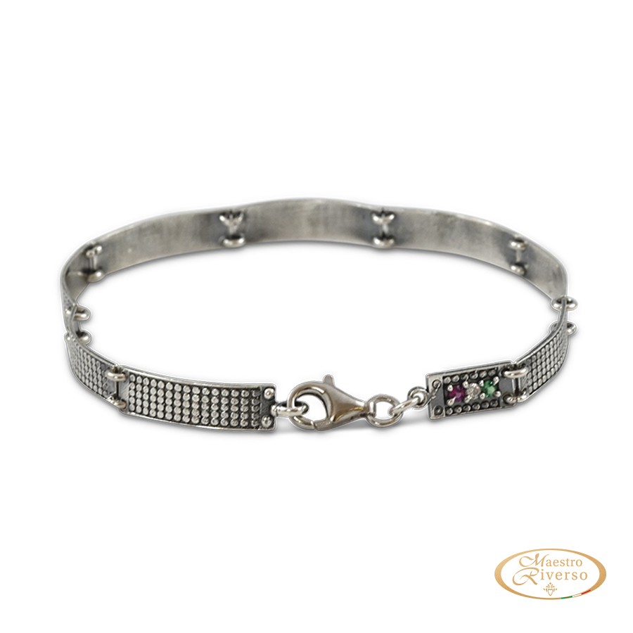 Bracciale uomo Italia in Argento