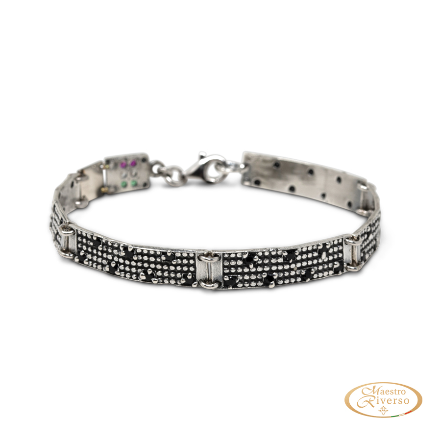 Bracciale uomo Italia in Argento