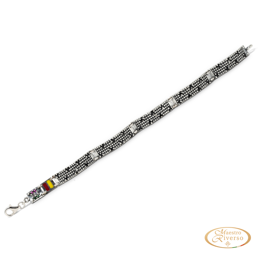 Bracciale uomo Italia in Argento