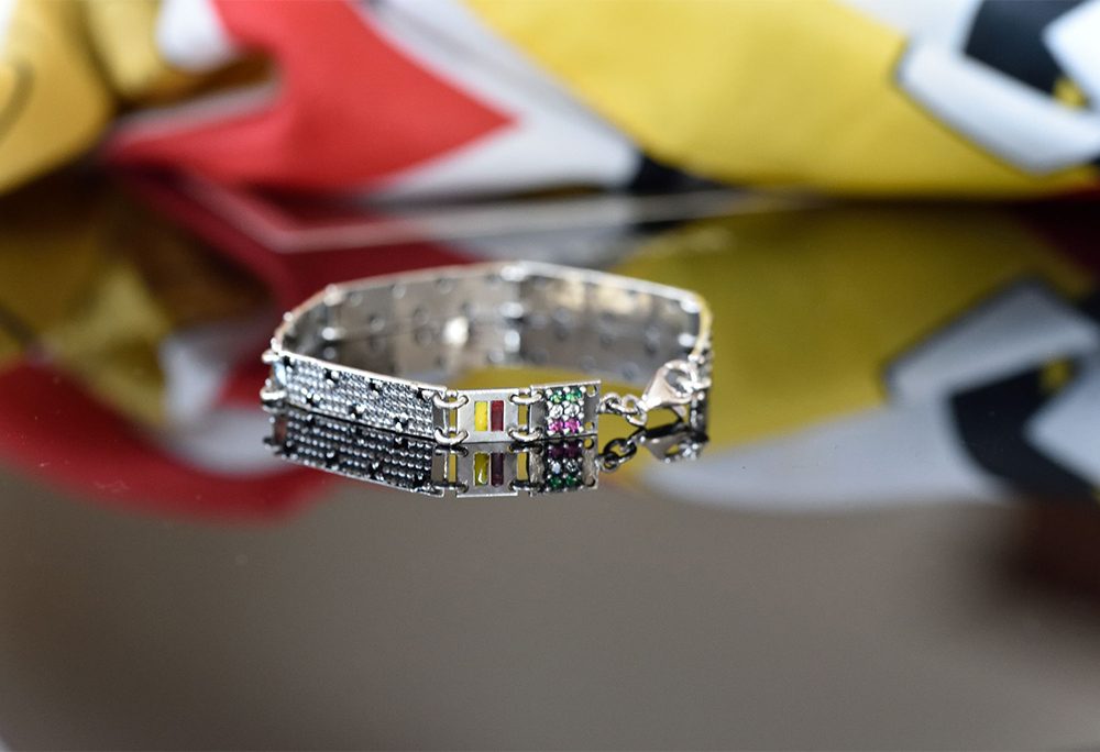 Bracciale uomo Italia in Argento