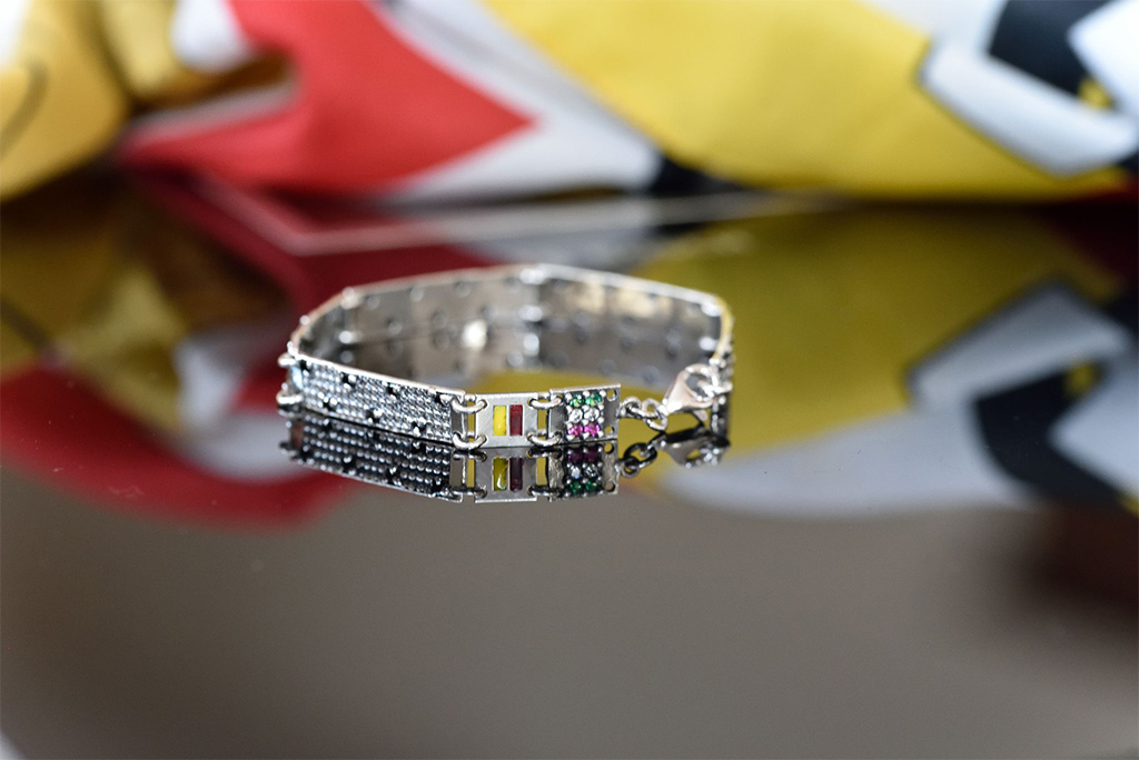 Bracciale uomo Italia in Argento