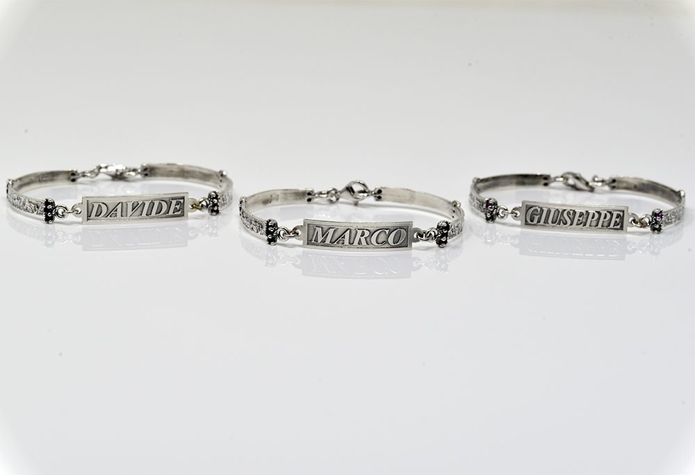 Bracciale uomo Italia BrIt14 in Argento