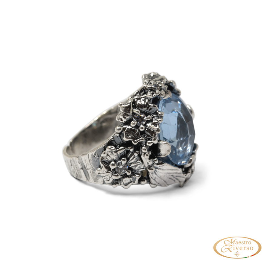 Anello in Argento Elegance AnElg04-AcquaMarina