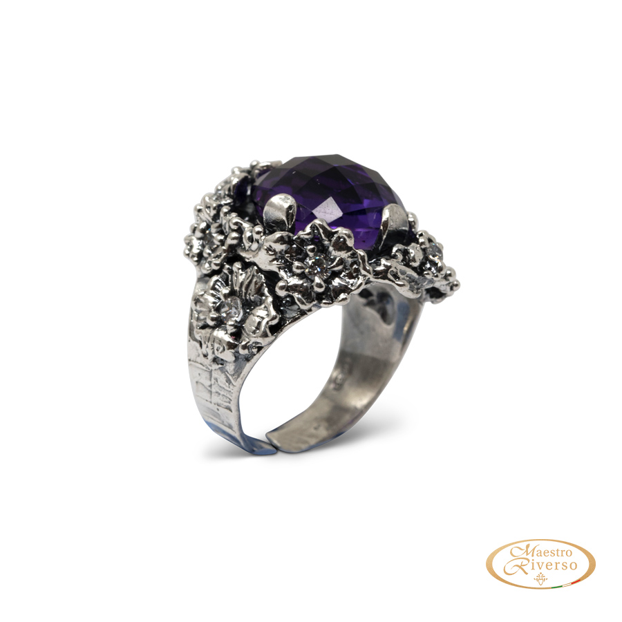 Anello in Argento Elegance AnElg04-Ametista