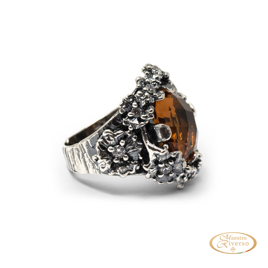 Anello in Argento Elegance AnElg04-Citrino