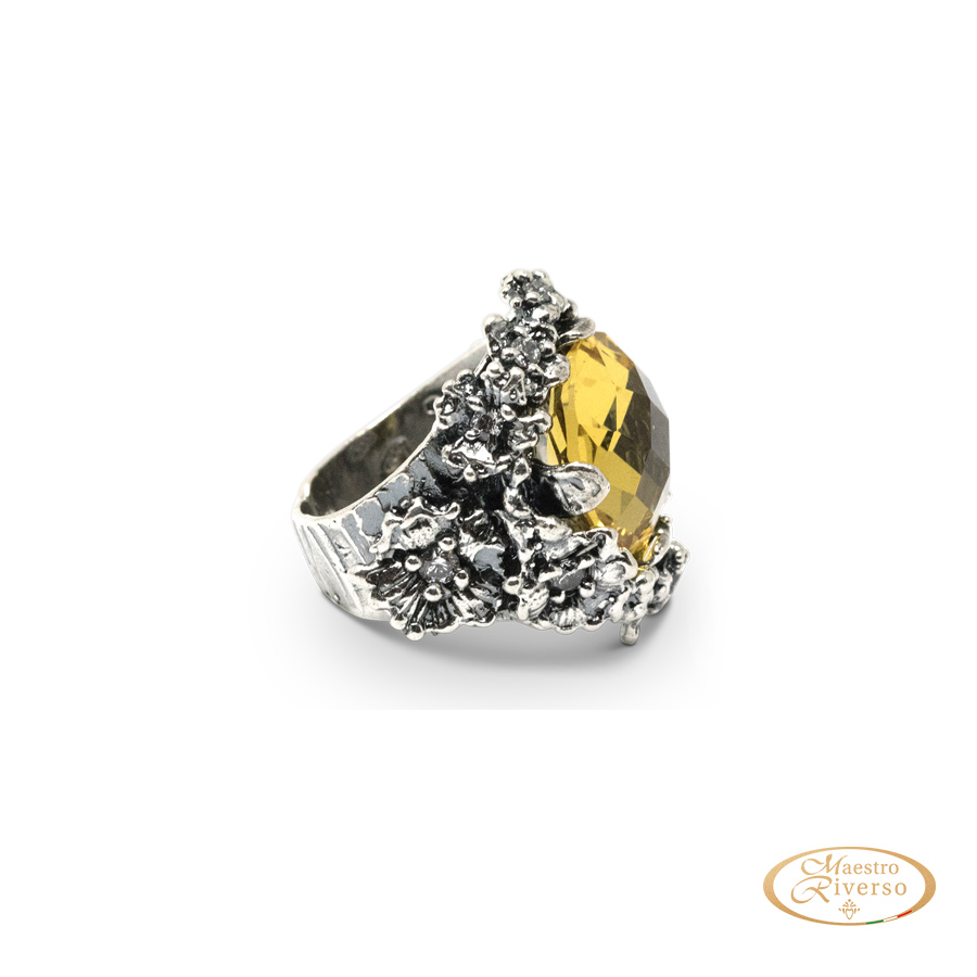 Anello in Argento Elegance AnElg04-TopazioGiallo
