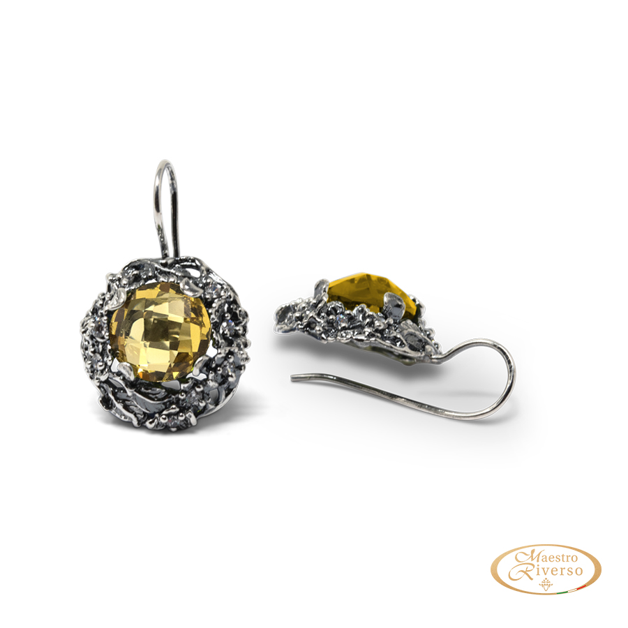 Orecchini Elegance OrElg01-TopazioGiallo L