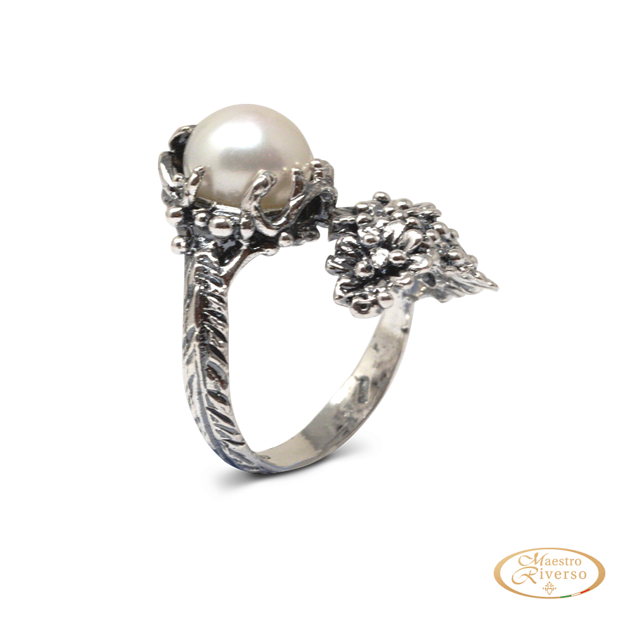 Anello in argento Primule D'Argento AnPrm04-Perla