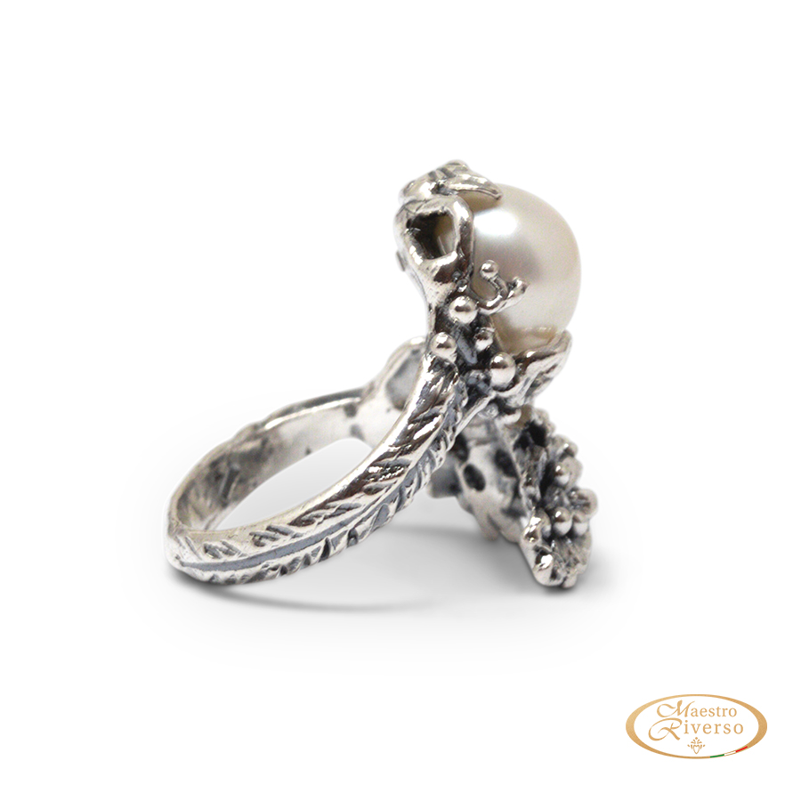 Anello in argento Primule D'Argento AnPrm04-Perla