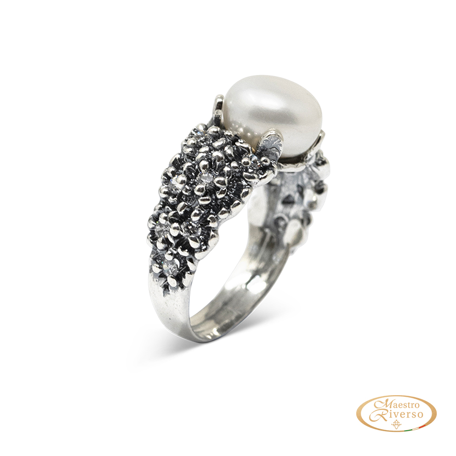 Anello in argento Primule D'Argento AnPrm07-Perla