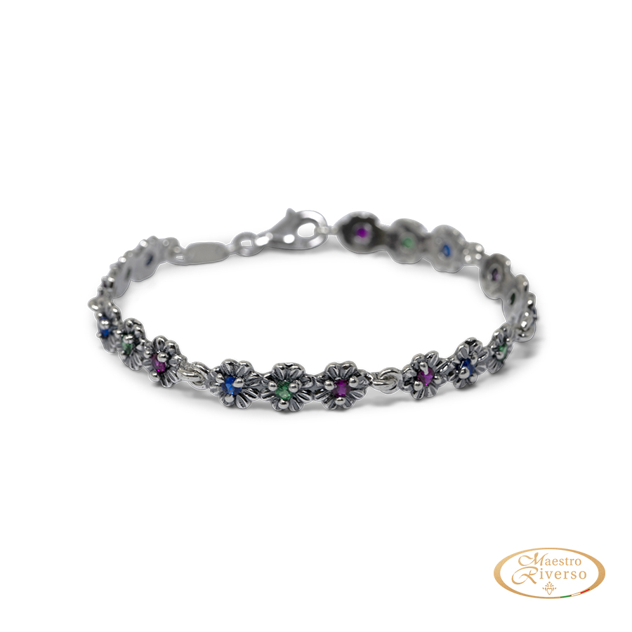Bracciale in argento Primule D'Argento BrPrm09-Multicolor