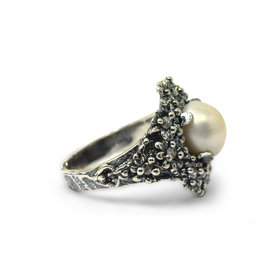 Anello Primule D'Argento AnPrm05-Perla - immagine 3