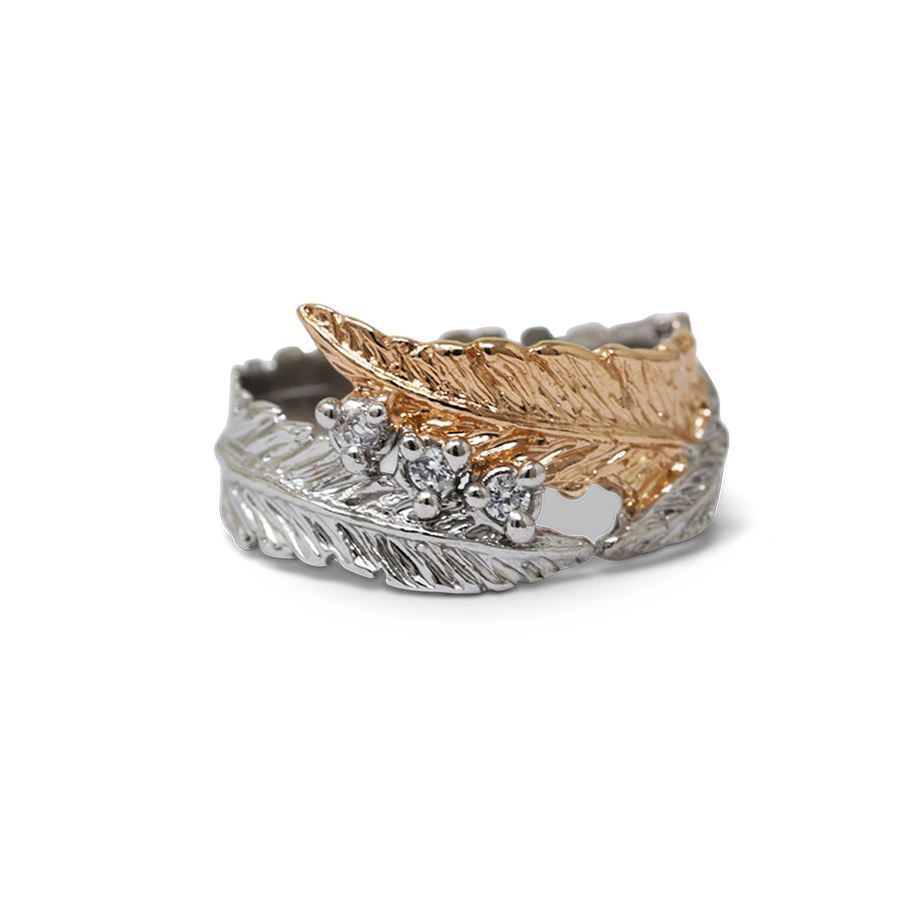 Alternative view of Anello Laurea AnLr02Bicolore
