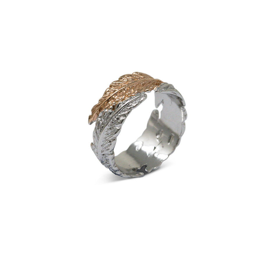 Alternative view of Anello Laurea AnLr10Bicolore