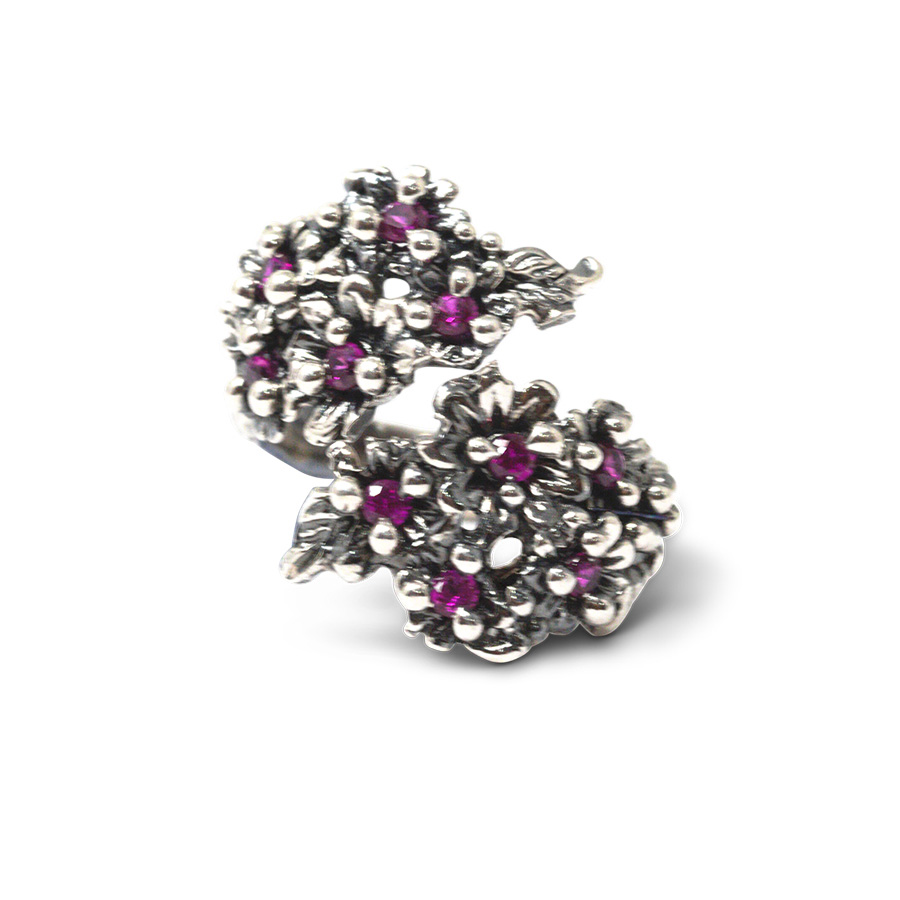Anello Primule D'Argento AnPrm03 - immagine 4