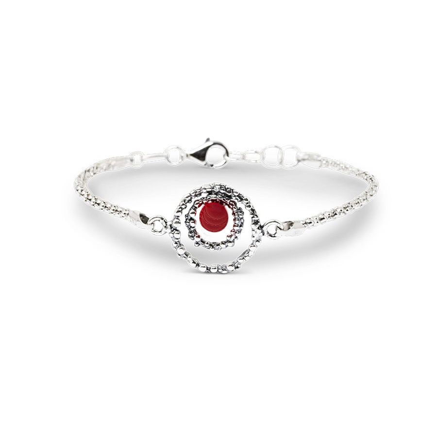 Alternative view of Bracciale Ricci Di Mare BrKRm19-Corallo
