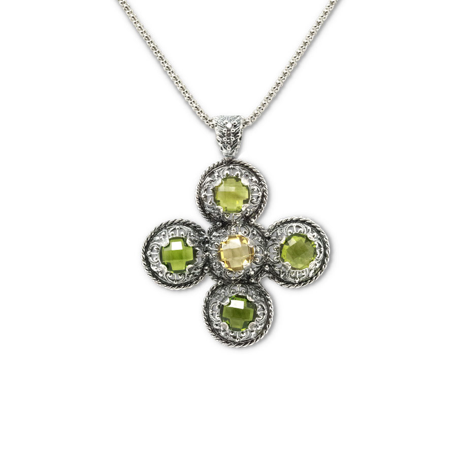 Collana Cumeja CrCmj01 Peridoto-TopazioGiallo