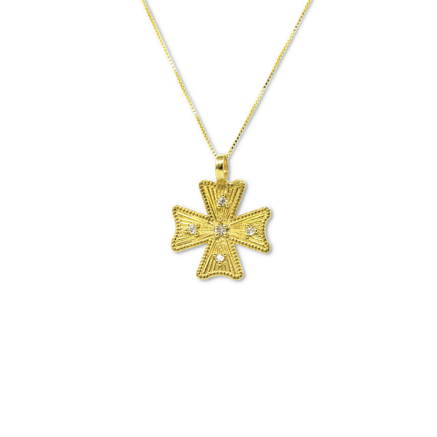 Alternative view of Collana Le Croci Cr13Oro