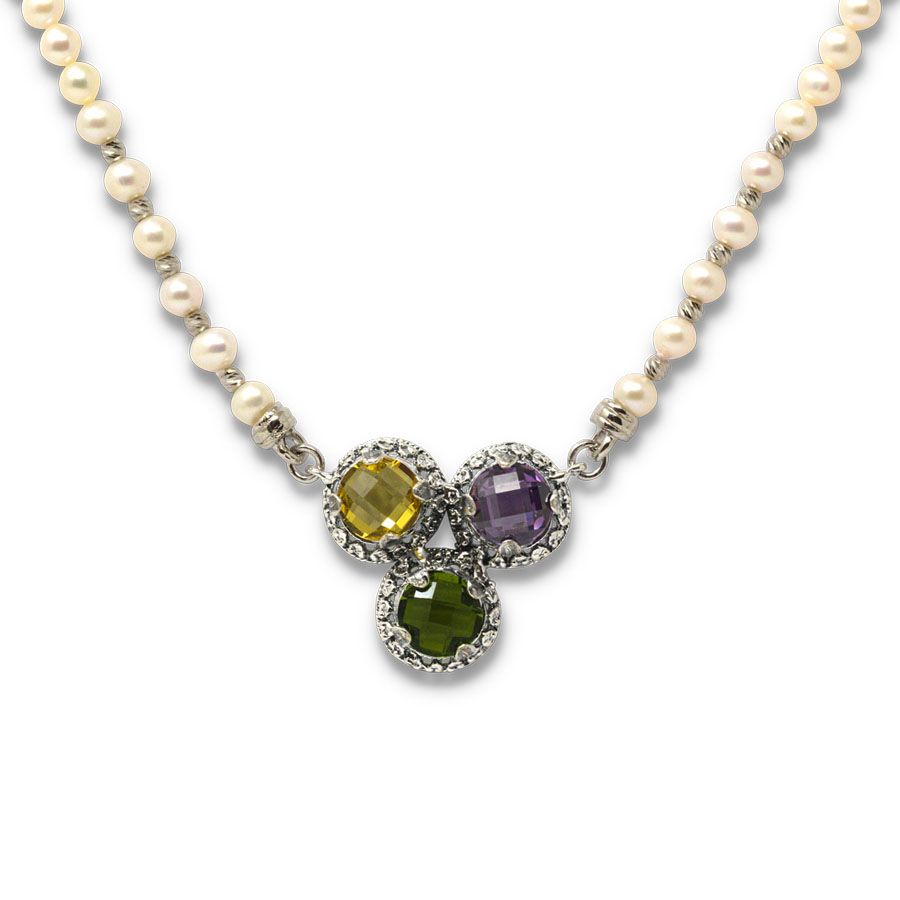 Girocollo Cumeja GrPCmj02 Ametista-Peridoto-TopazioGiallo