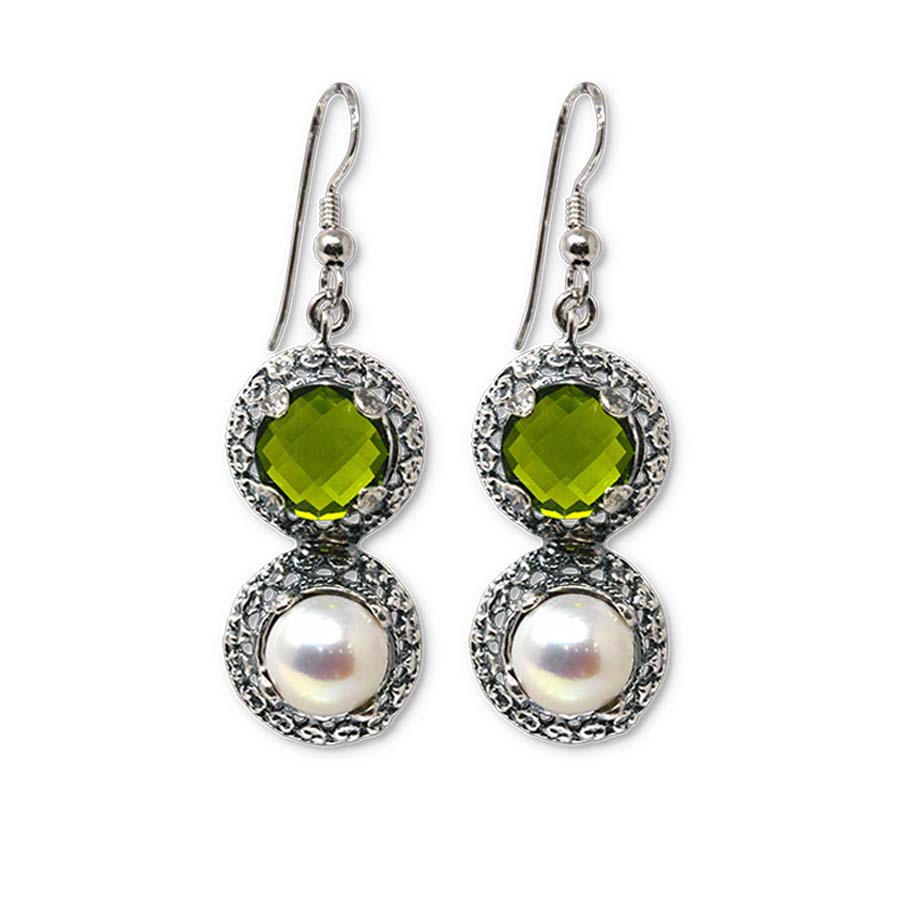 Orecchini Cumeja OrCmj04 Peridoto-Perla