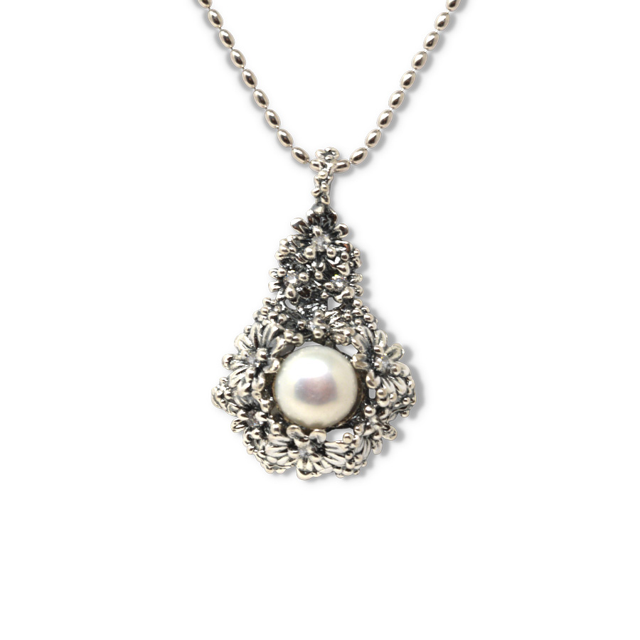 Collana Primule D'Argento Prm06-Perla