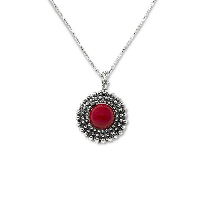 Collana Ricci Di Mare Rm01-Corallo