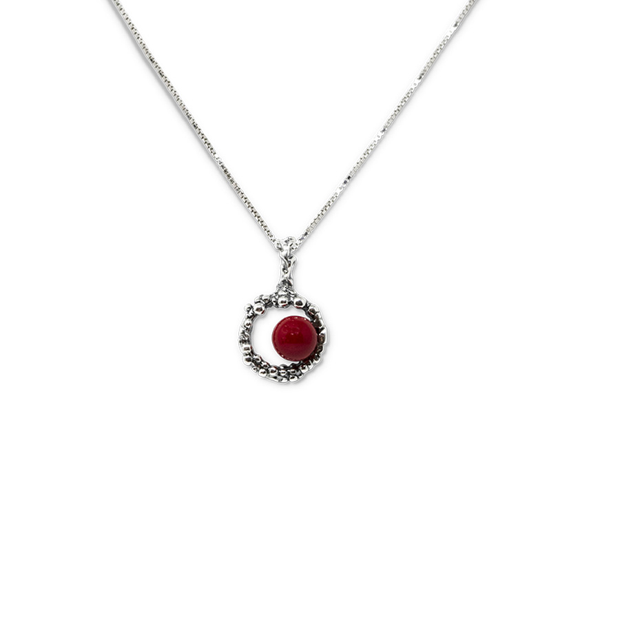 Collana Ricci Di Mare Rm17-Corallo