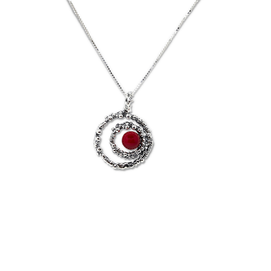 Collana Ricci Di Mare Rm19-Corallo