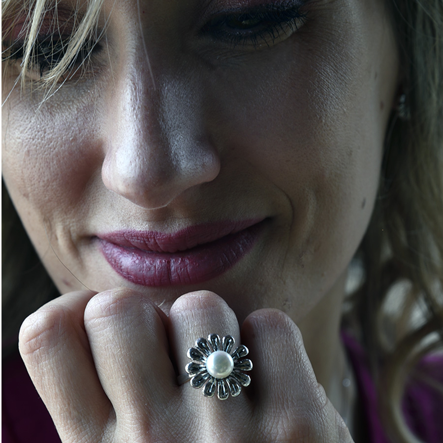 Anello Daisy AnDsy10-Perla - immagine 3
