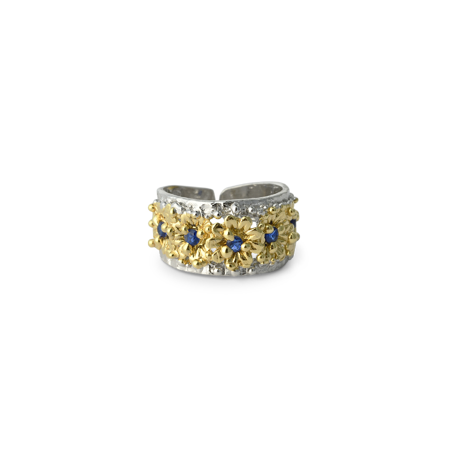 Anello in argento Primule D'Argento AnEd03bic-blu