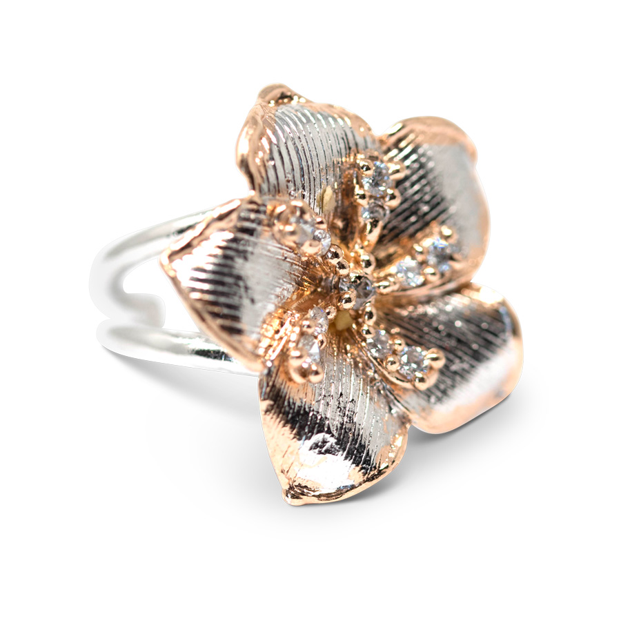 Alternative view of Anello Flowers AnFr03-A