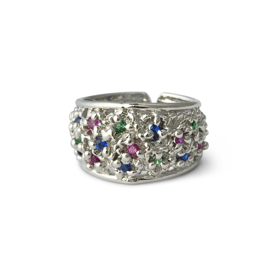Anello in argento Primule D'Argento AnPrm08-multicolor
