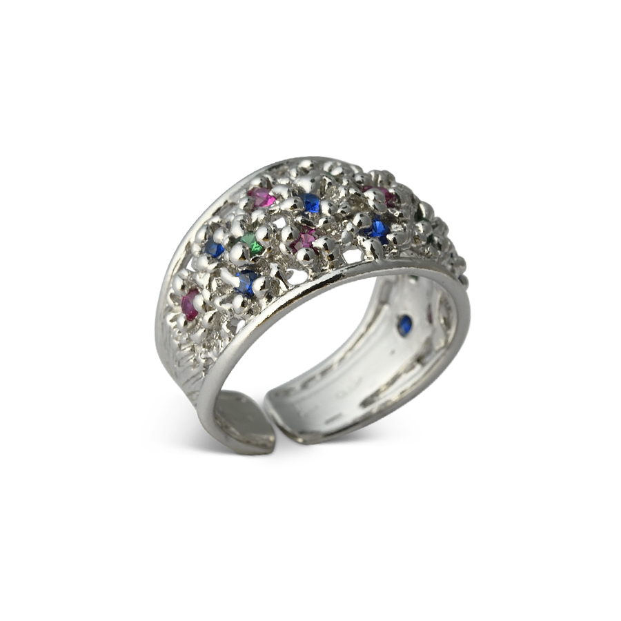 Anello in argento Primule D'Argento AnPrm08-multicolor