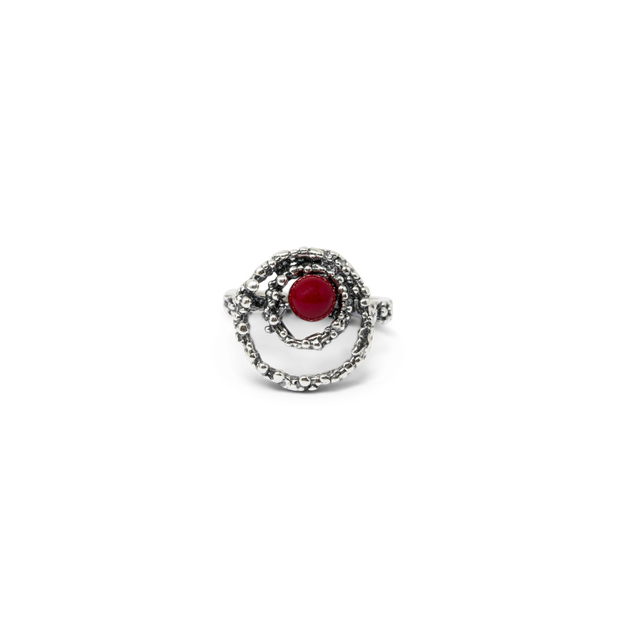 Anello Ricci Di Mare AnRm19-Corallo