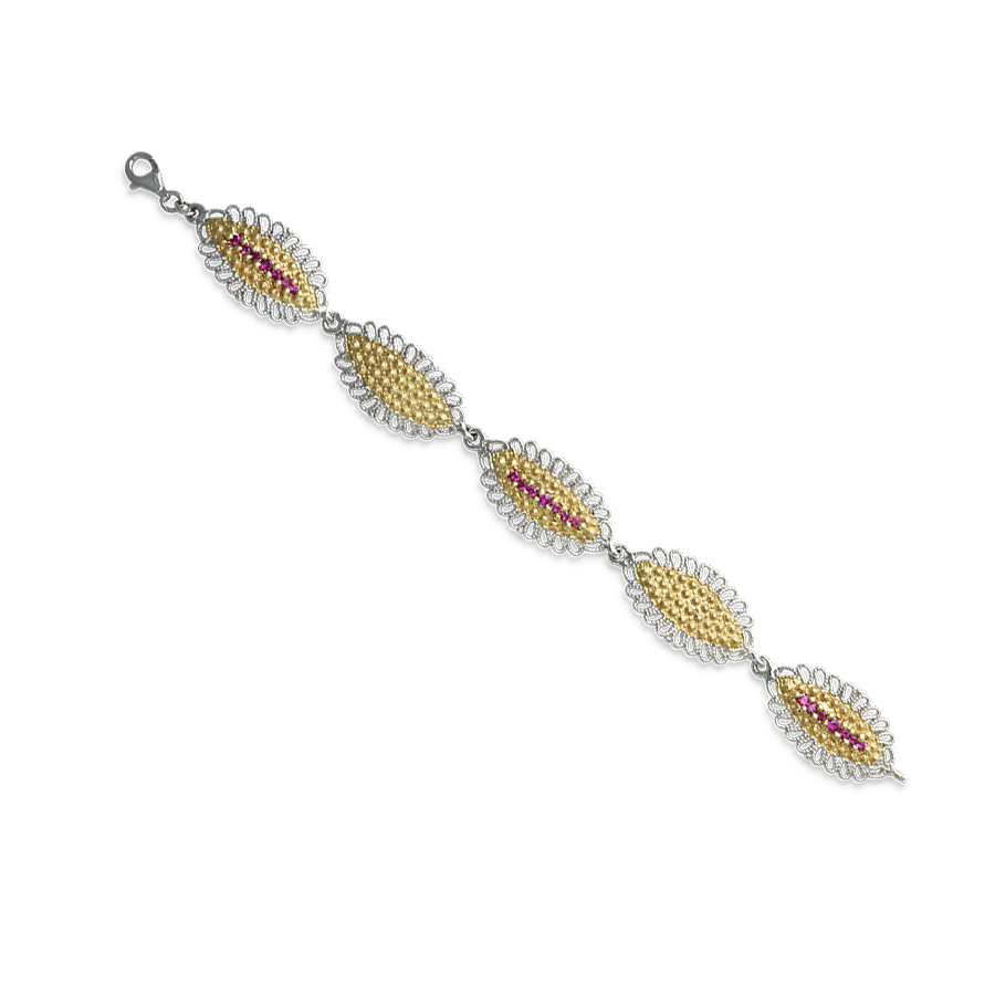 Alternative view of Bracciale Sardinia BrFg04Bicolore