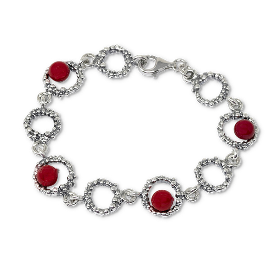 Alternative view of Bracciale Ricci Di Mare BrRm22- Corallo