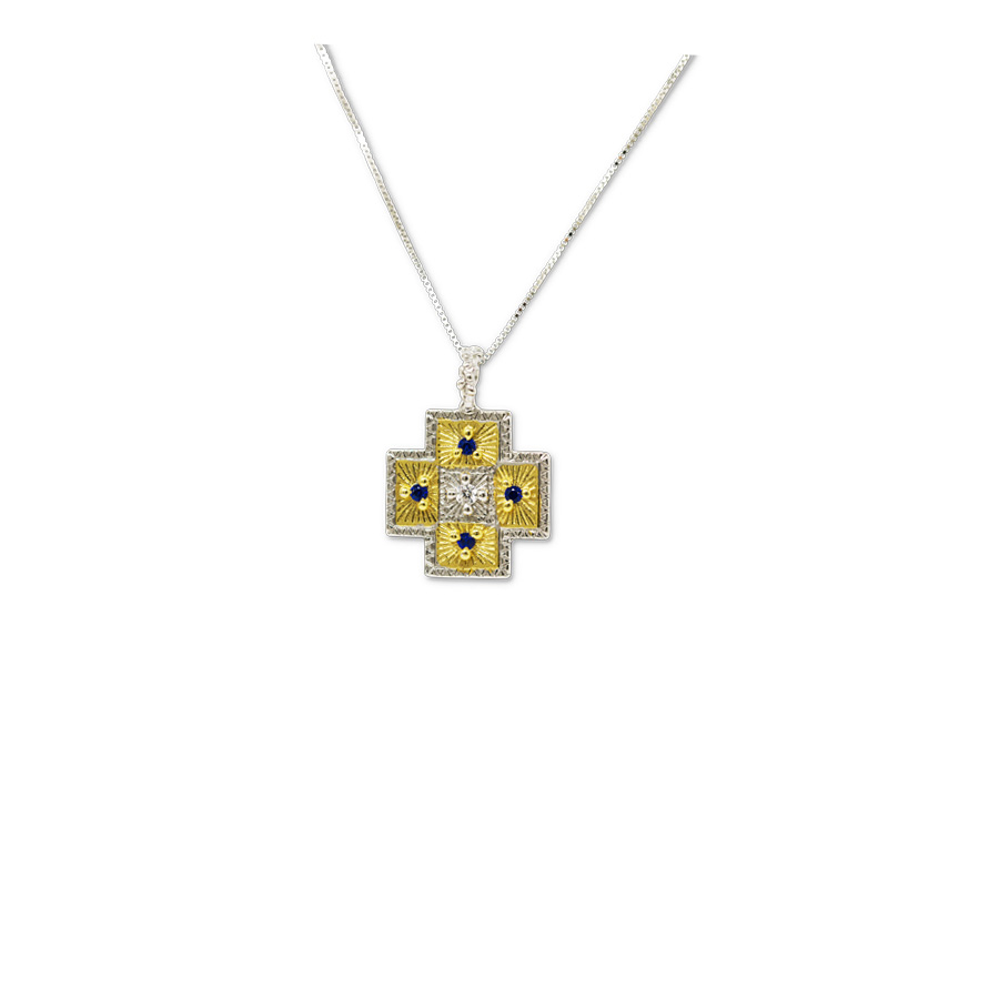 Collana Le Croci Cr11 bicolore - immagine 5