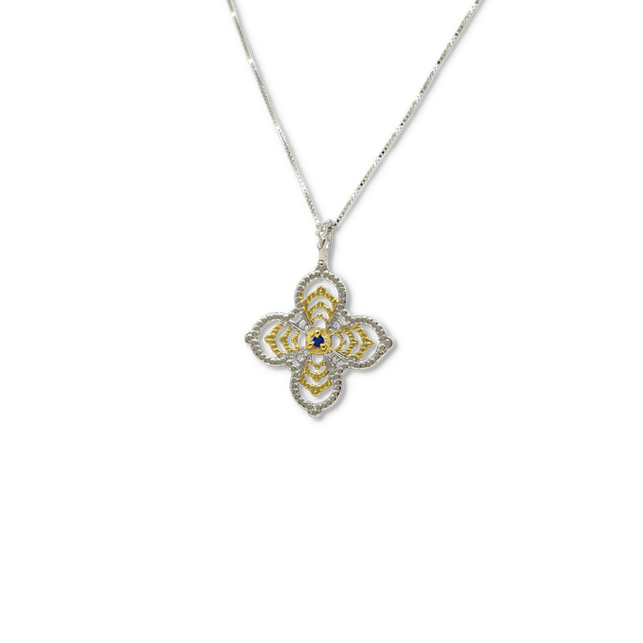 Collana Le Croci Cr14bicolore