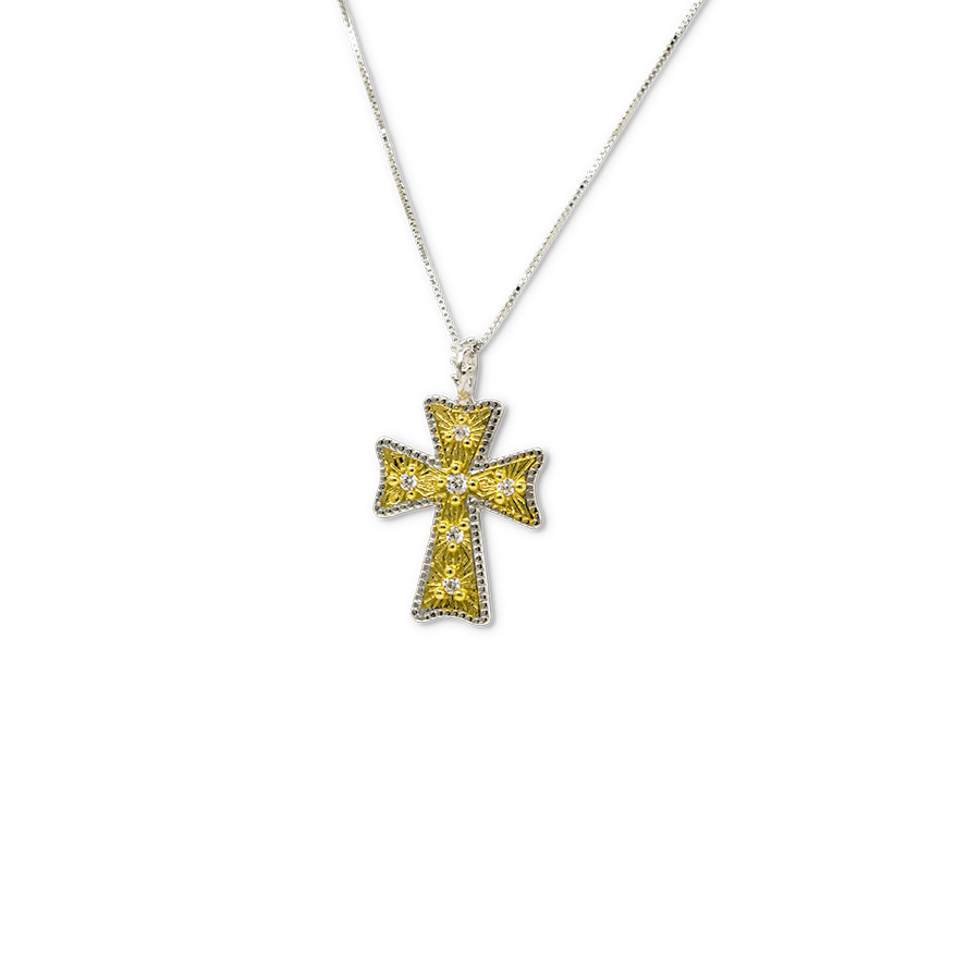 Collana Le Croci Cr15bicolore