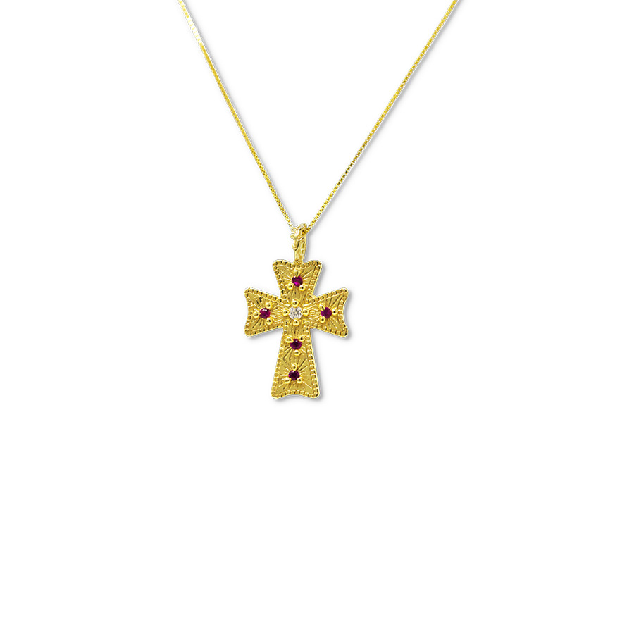 Collana Le Croci Cr15Oro