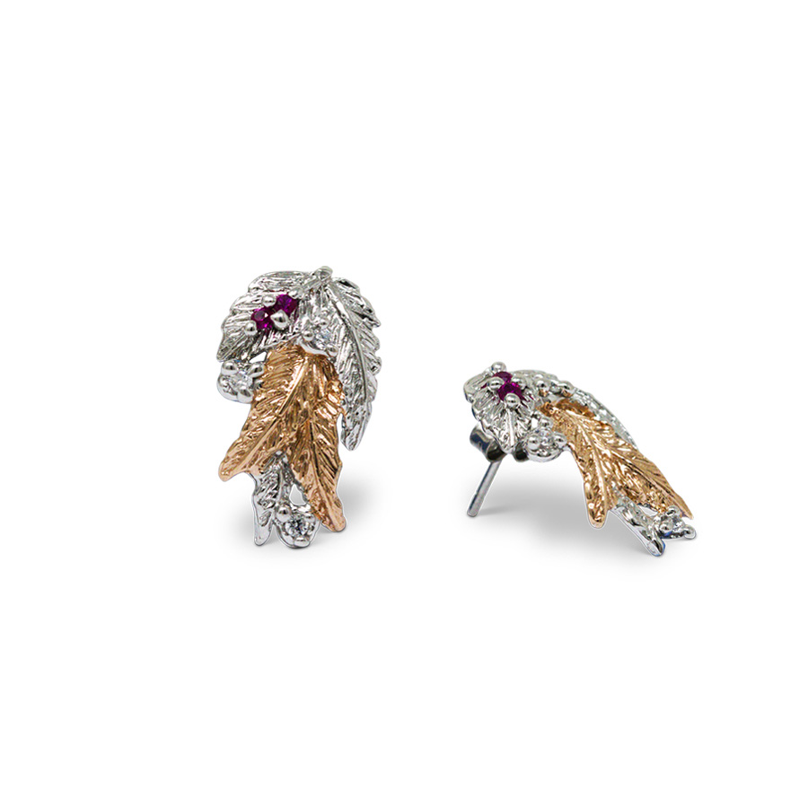 Orecchini Laurea OrLr02bicolore