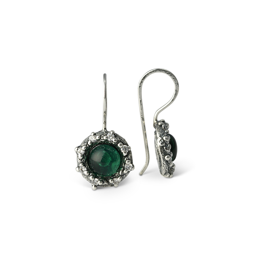 Orecchini Aeterna OrAet01L-verde smeraldo