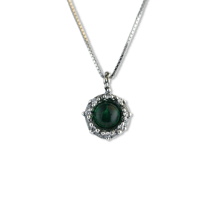 Collana Aeterna aet01-Verde smeraldo