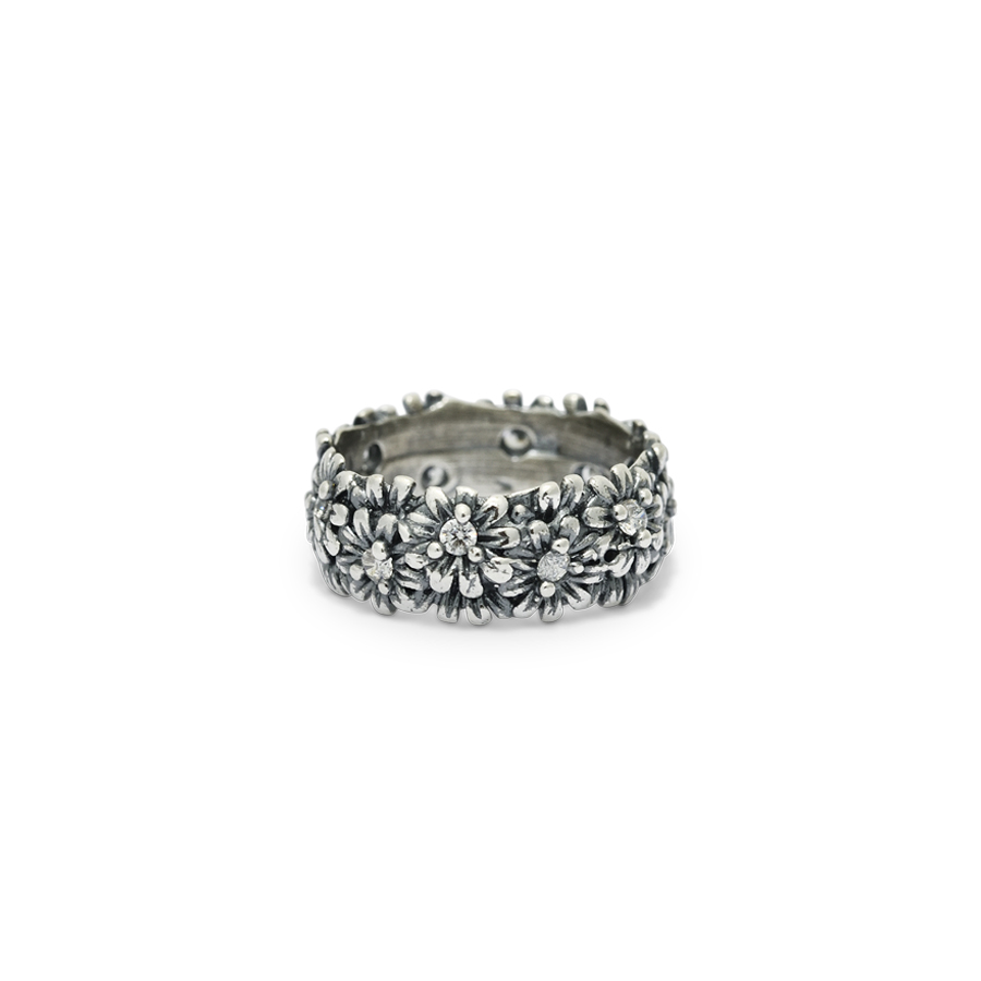 Anello in argento Primule D'Argento AnPrm11-bianco